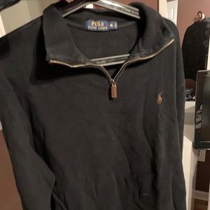 XL black men’s polo RL 1/4 zip